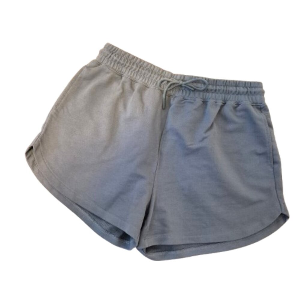 Gymshark Women's Luxe Legacy Shorts Smokey Grey Drawstring Pockets Medium